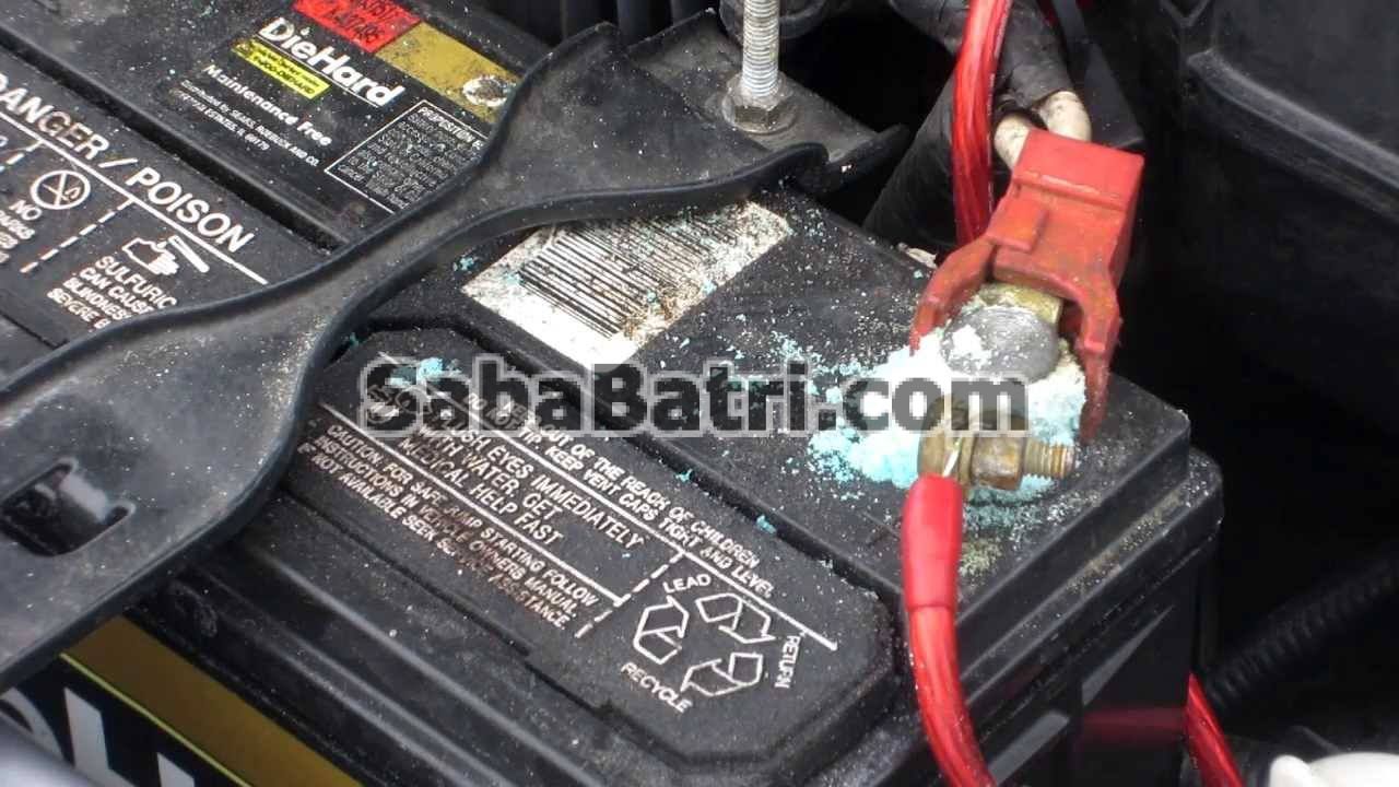 مشخص کردن میزان خوردگی قطب های باتری ماشین