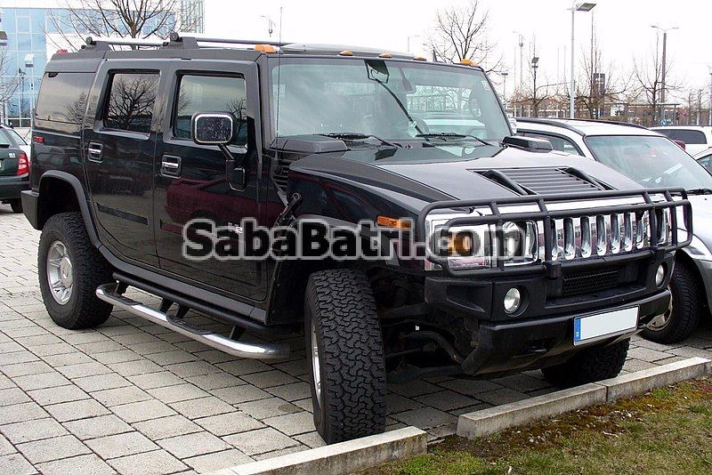 Hummer H2 black باتری خودرو هامر