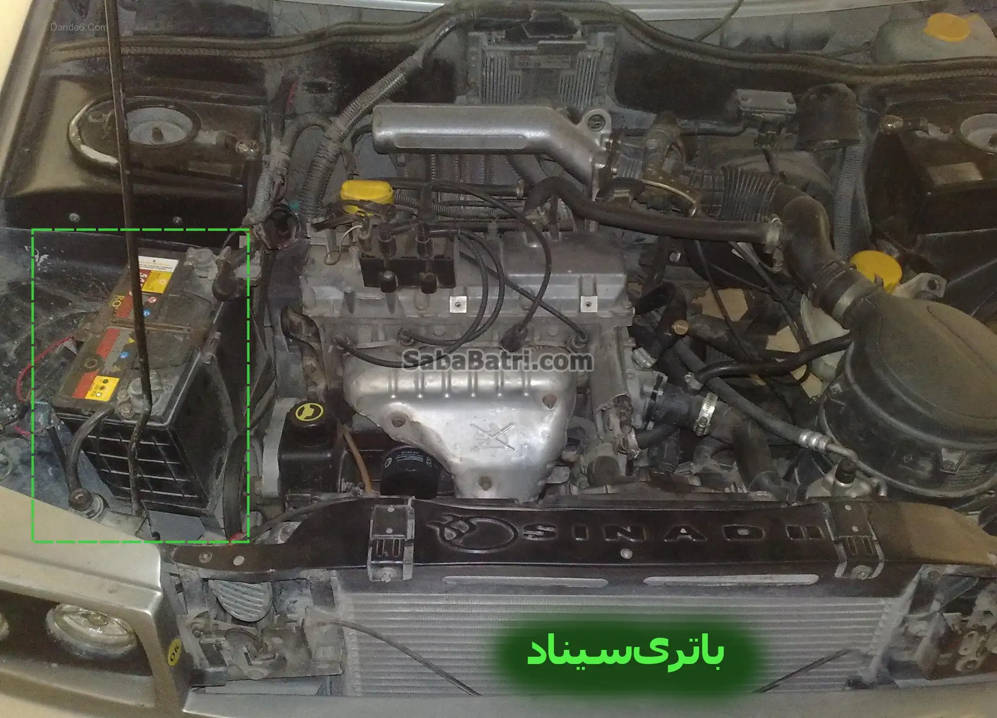 محل-باتری-کاپوت-سیناد