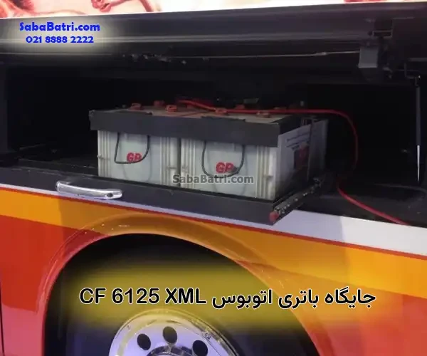جایگاه باتری در اتوبوس XML 6125 CF