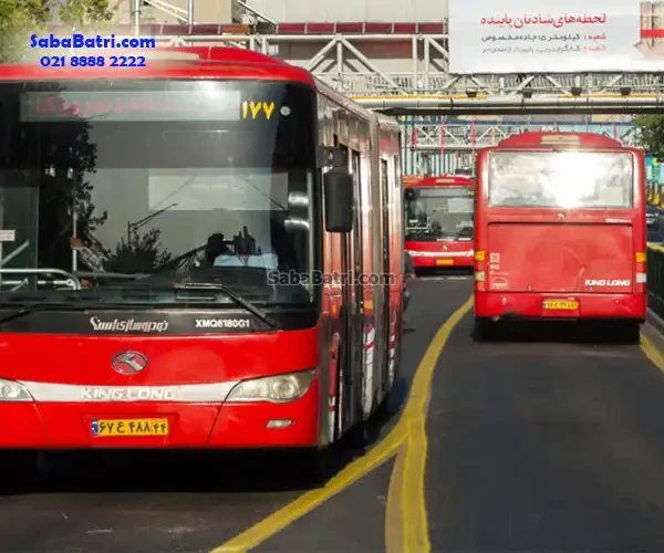 نصب باتری اتوبوس دوکابین