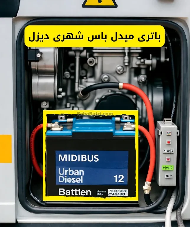 نصب باتری میدل باس شهری دیزل