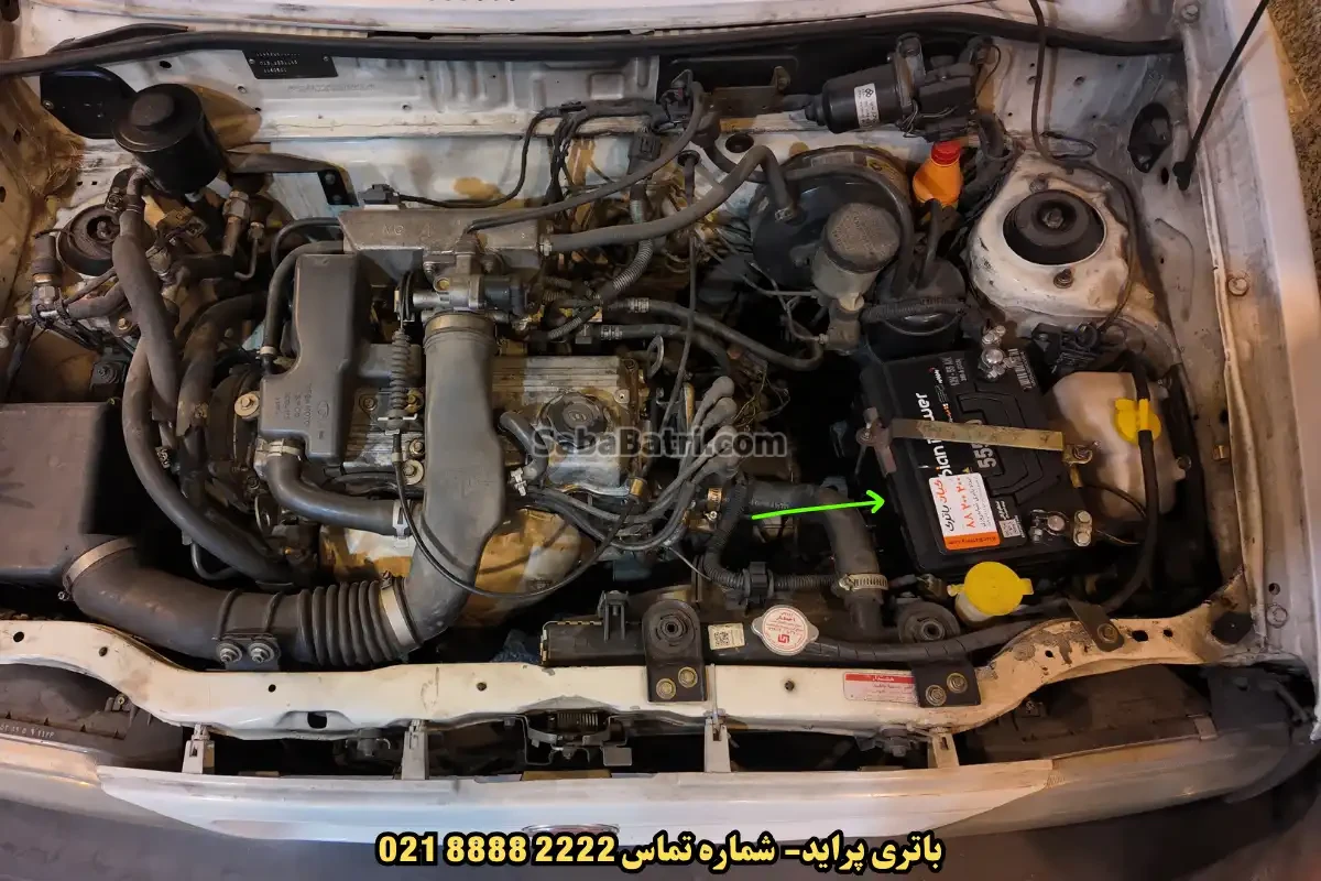 جانمای باتری پراید